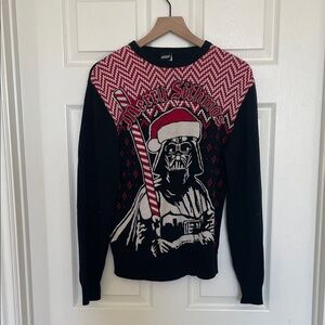 Disney Star Wars Black and Red Darth Vader Christmas Sweater